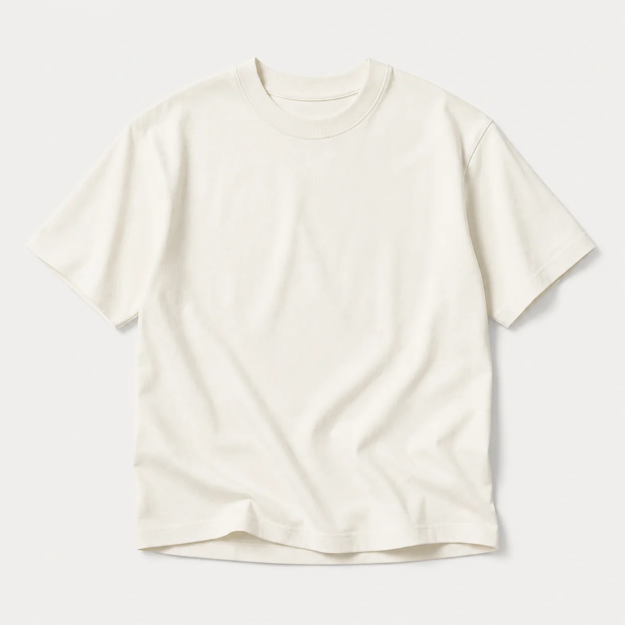 Unbranded warm-white cotton T-shirt
